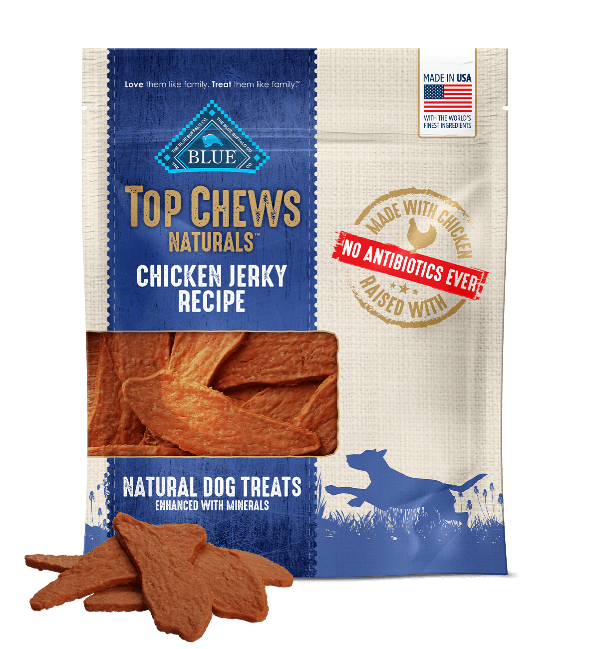 Top Chews Naturals Chicken Jerky Recipe Dog Treats, 1.36 KG