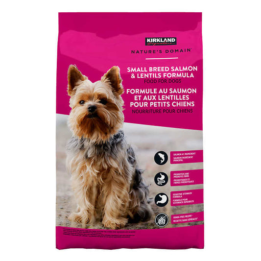 Kirkland Signature Nature’s Domain Small Dog Breed Salmon & Lentils Formula, 9.25 kg