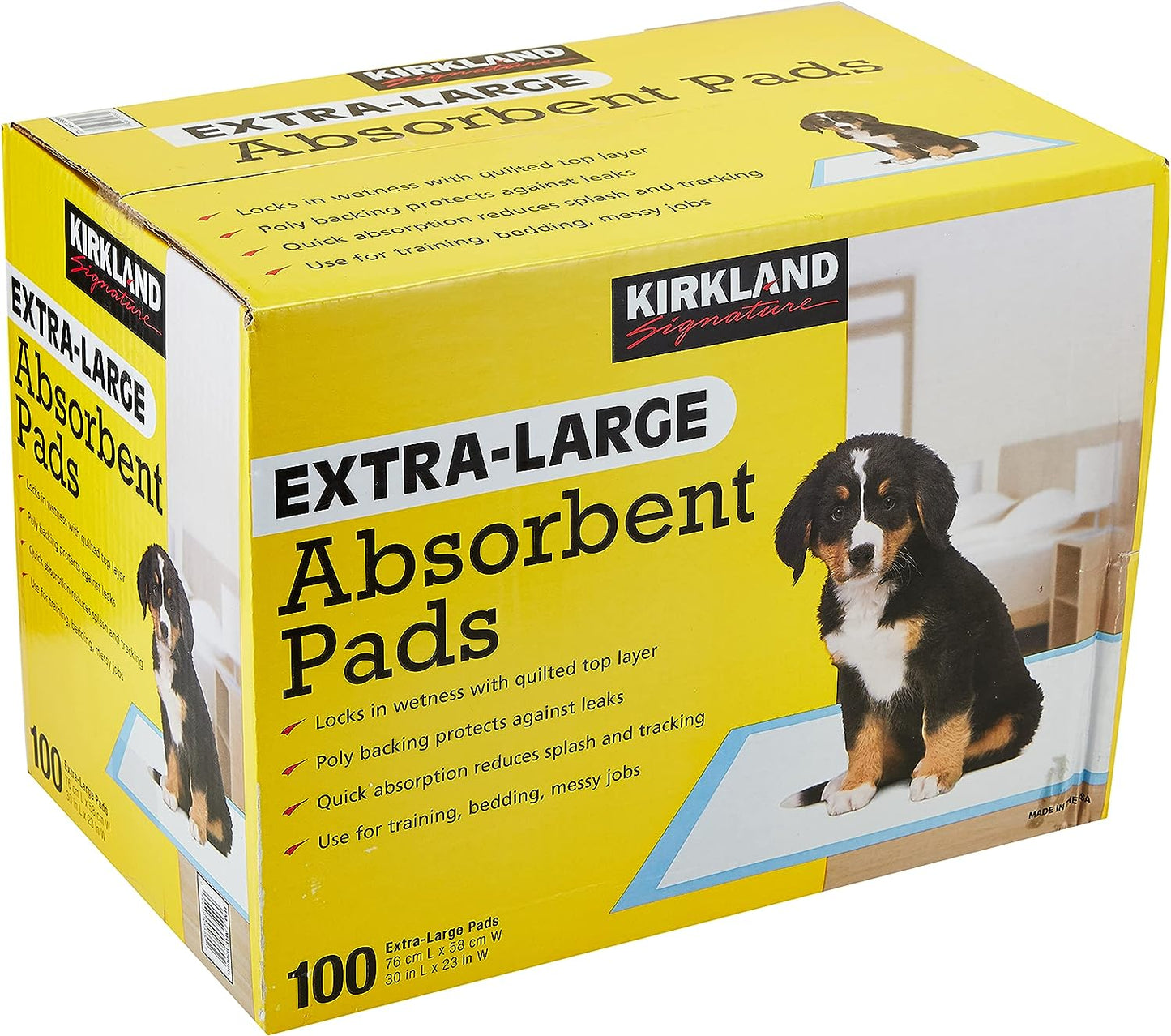 Kirkland Signature Extra-Large Absorbent Pads, 100 Large Pads, 30x23 (Original Version)