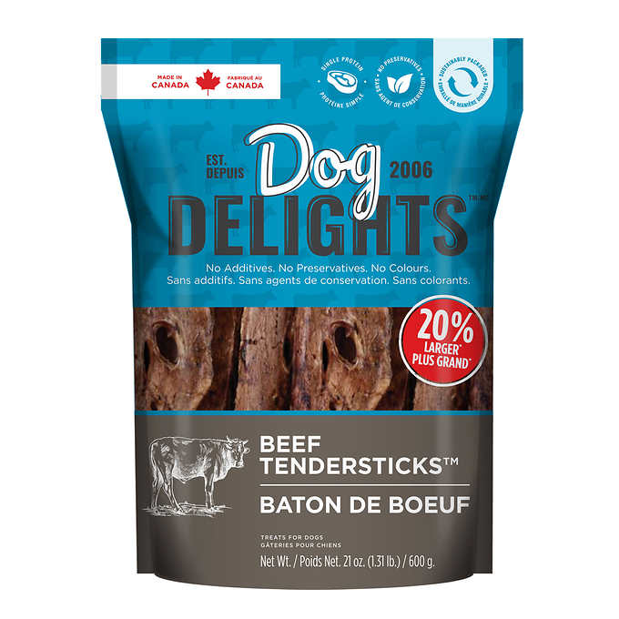 Dog Delights Beef Tendersticks Dog Treats 600 g (1.31 lb.)