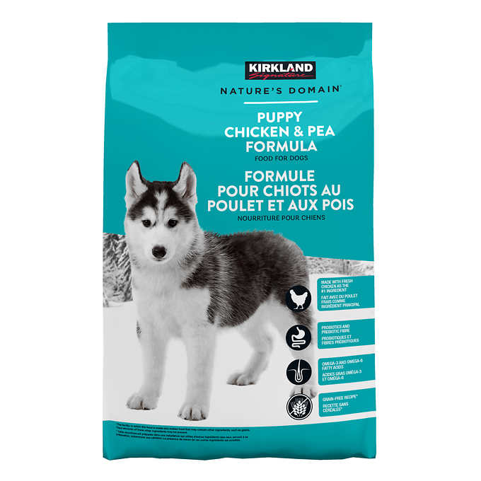 Kirkland Signature Nature’s Domain Puppy Chicken & Pea Formula, Food for Dogs, 9.30 kg