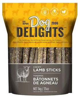 Dog Delights Chewy Lamb Sticks, 1kg ( 2.2 lb.)