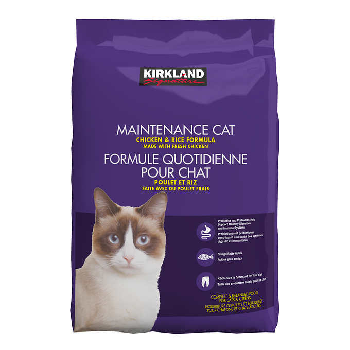 Kirkland Signature Maintenance Cat Food Chicken & Rice Formula, 9.07kg (20 lb.)