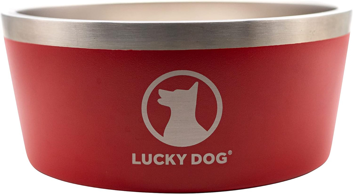 Lucky Dog INDULGE™ 8 Double Wall Stainless Steel Dog Bowl (64 oz)