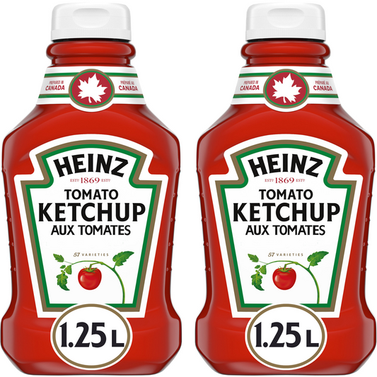 Heinz Ketchup, 2 x 1.25 L