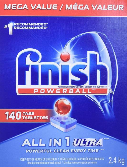 Finish Powerball Dishwasher Detergent 140 tabs,2.4 kg