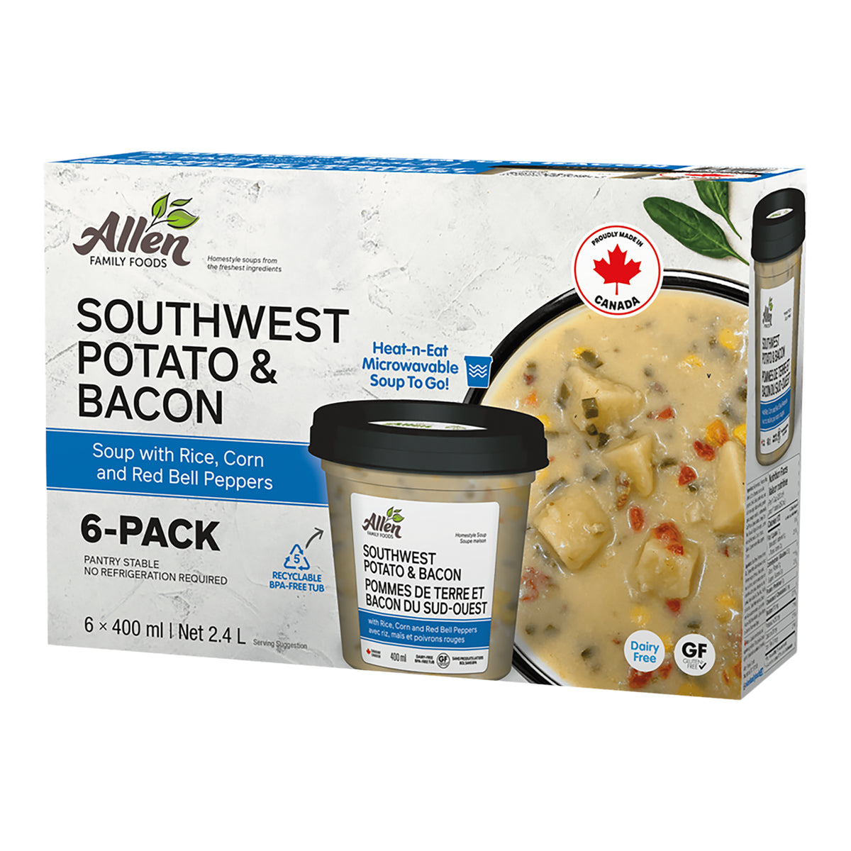 Allen Family Foods Southwest Potato & Bacon Soup 6 x 400m