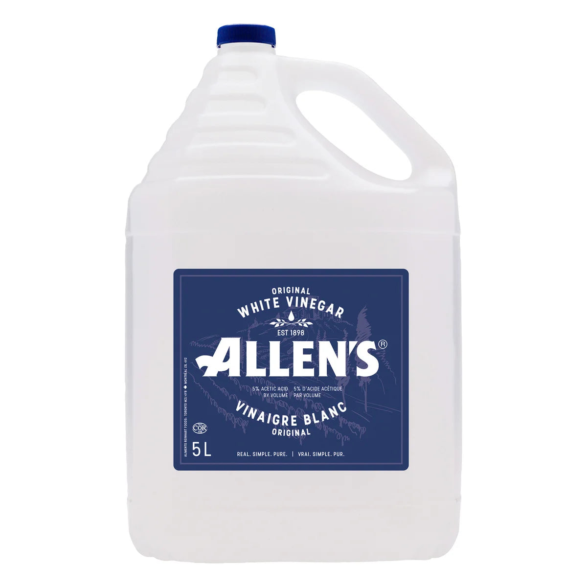 Allen’s White Vinegar, 5 Ltr