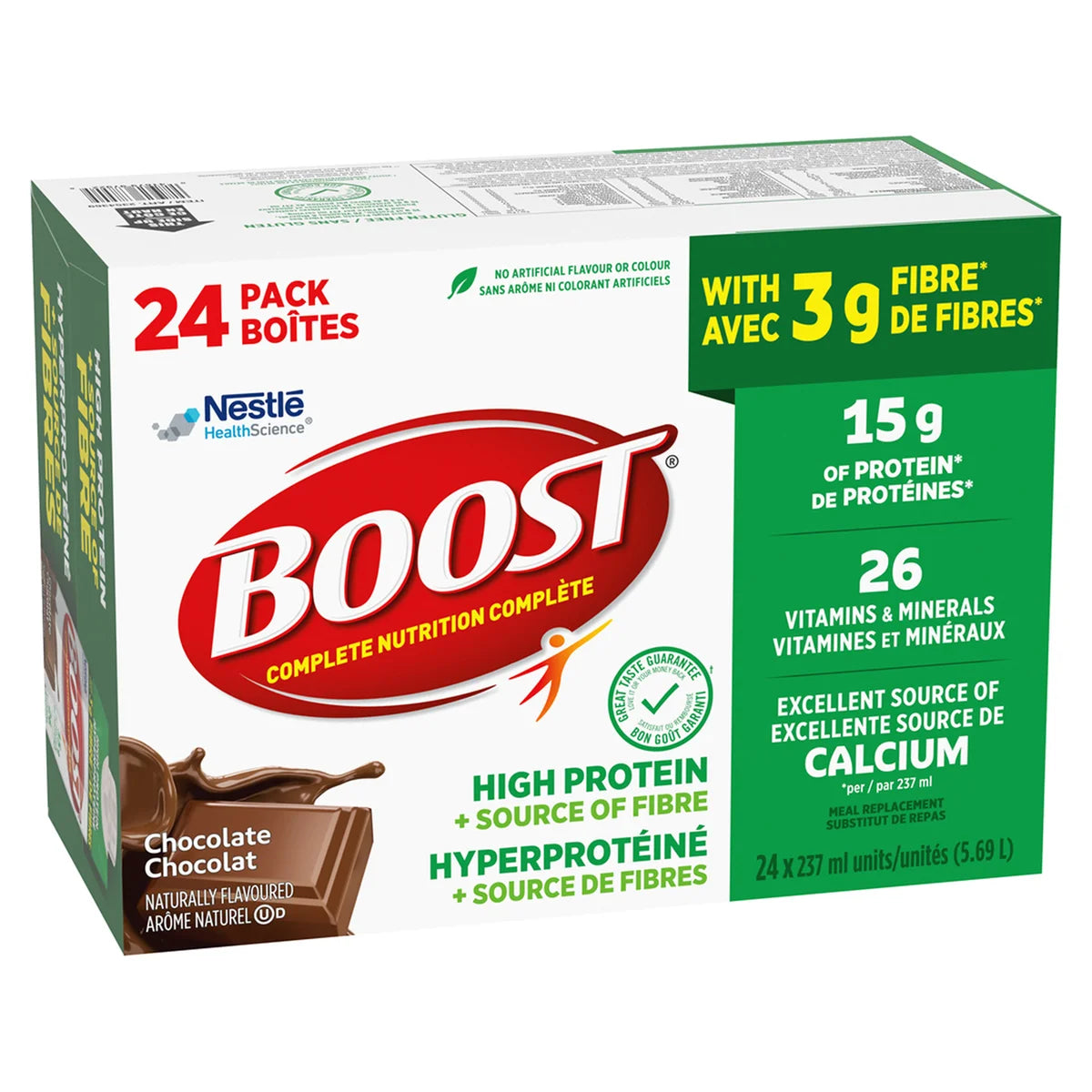 BOOST High Protein Meal Replacement with 3 g Fibre, 24 x 237 mL