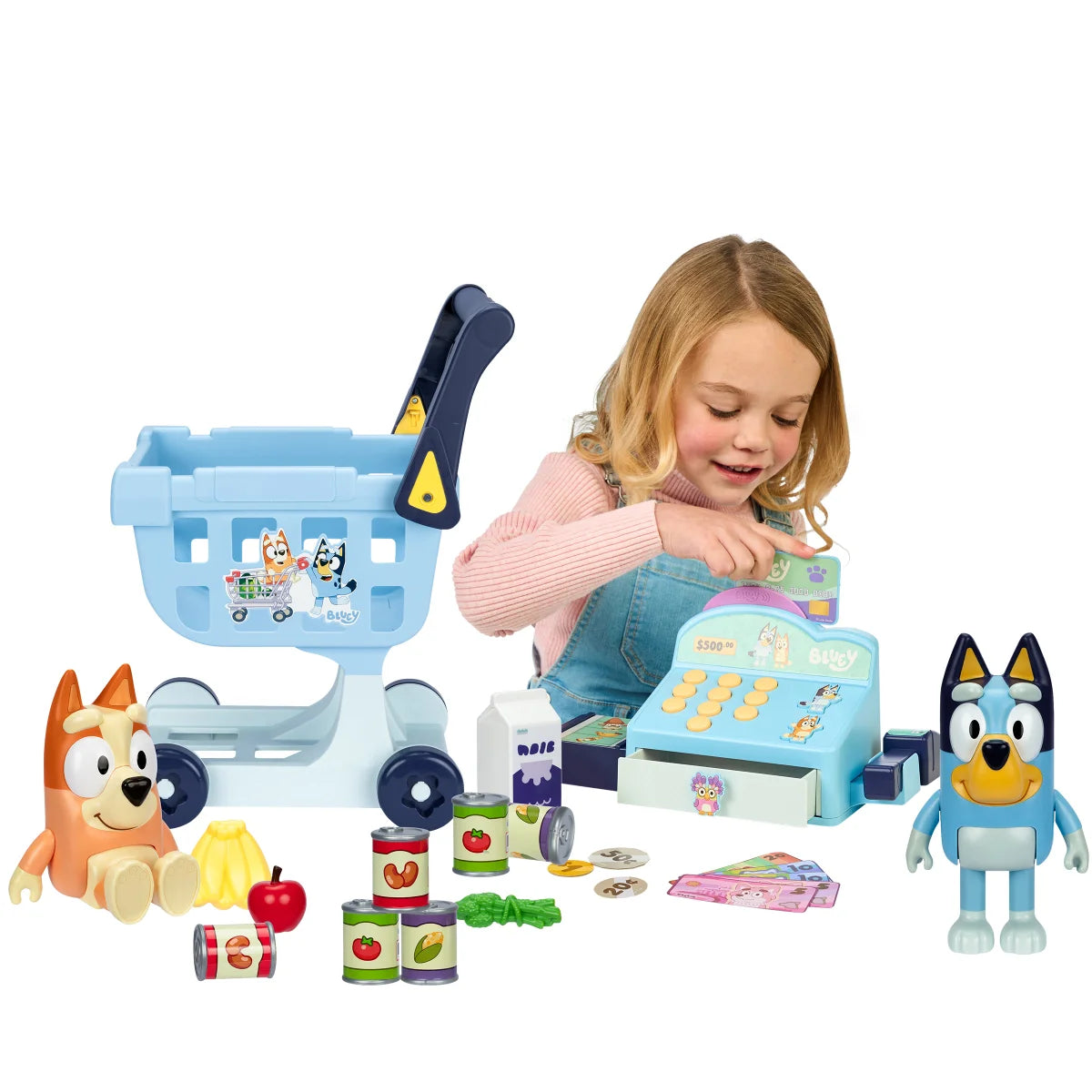 Bluey S11 My Size Shopping Cart Set