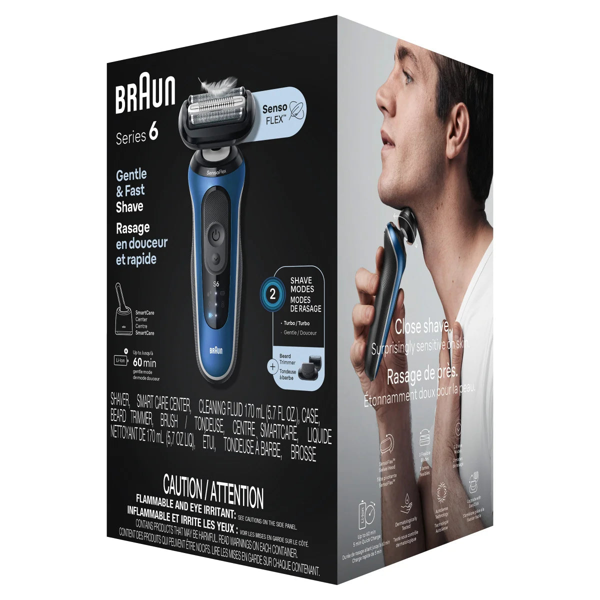 Braun Series 6 6175cc Electric Shaver with Beard Trimmer, SmartCare Center