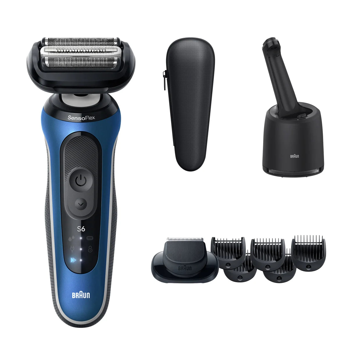 Braun Series 6 6175cc Electric Shaver with Beard Trimmer, SmartCare Center