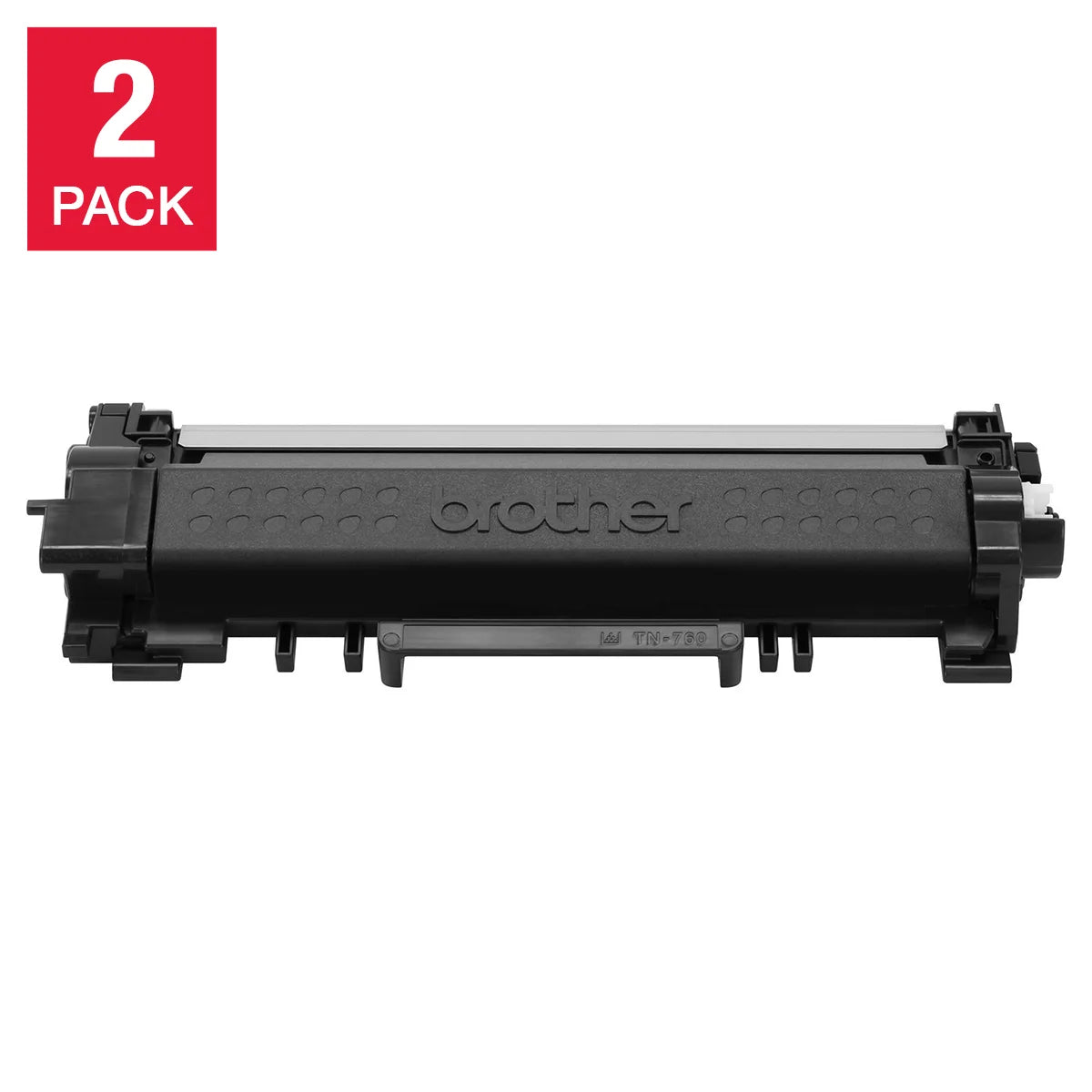 Brother TN-760-K High-yield Toner Cartridge, 2-pack