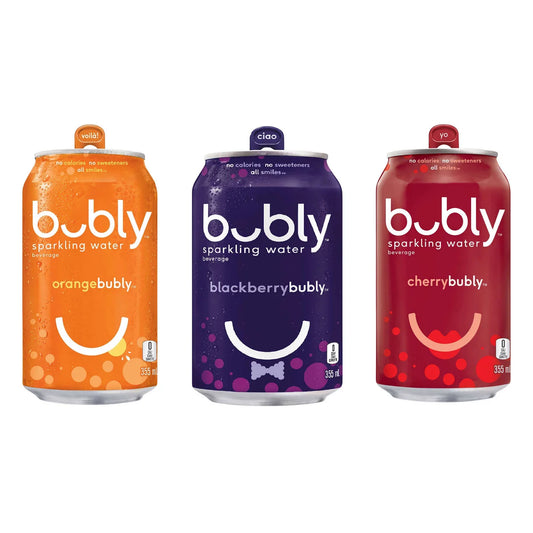 Bubly Sparkling Water Variety 355 mL 24-packs