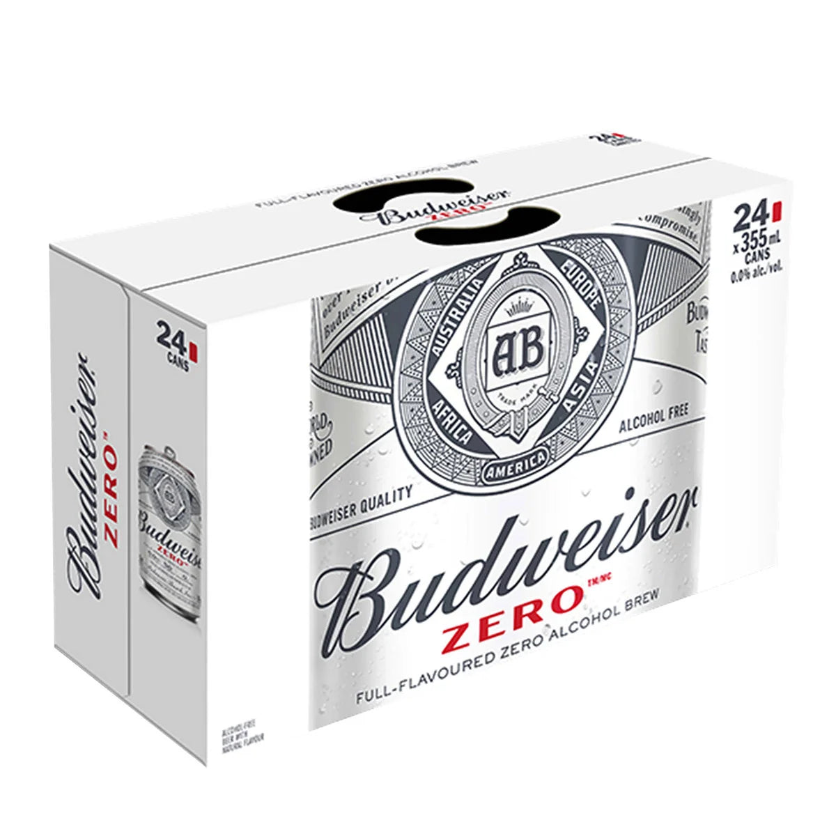 Budweiser Zero Non-alcoholic Beer 24 × 355 mL