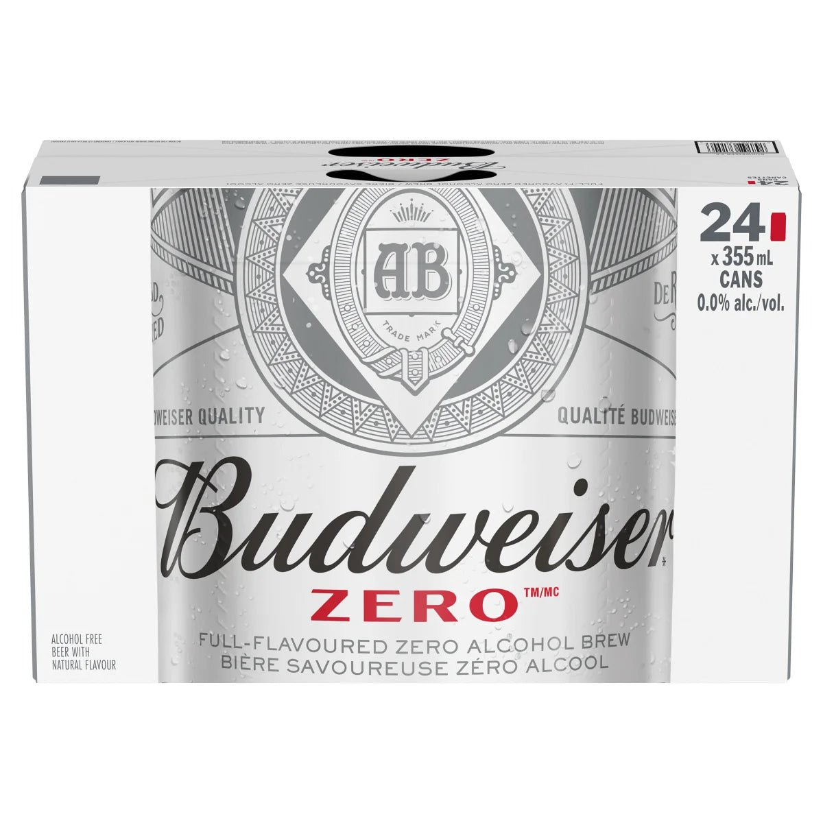 Budweiser Zero Non-alcoholic Beer 24 × 355 mL