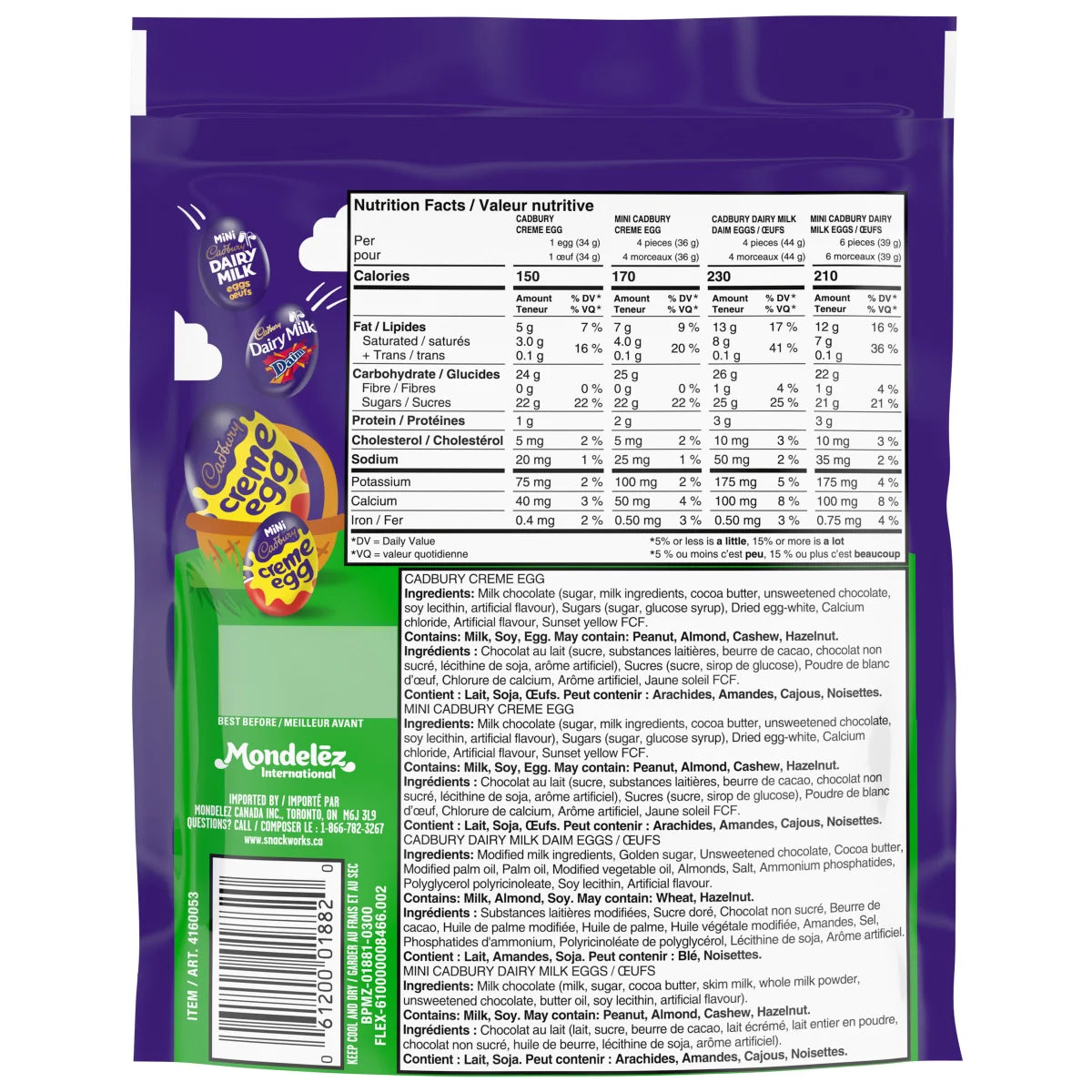 Cadbury Easter Eggs Hunt Candies, Variety Pack, 705 g