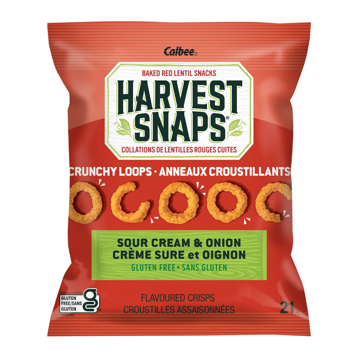 Calbee Harvest Snaps, Baked Green Pea and Red Lentil Snacks, 588 g