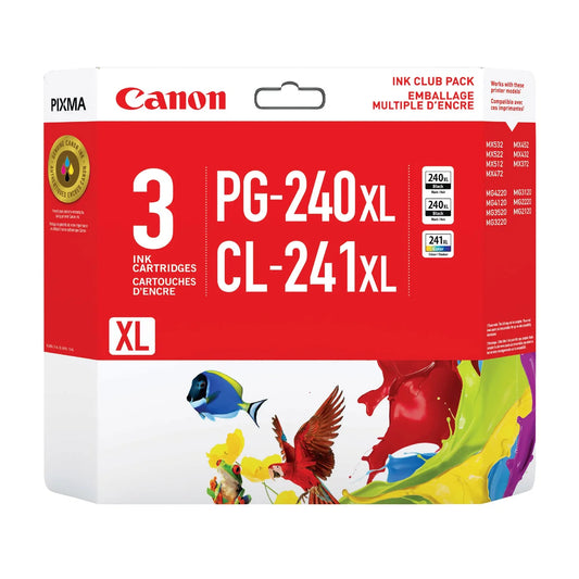 Canon PG-240XL Black and CL-241XL Colour Ink Cartridges Combo Pack