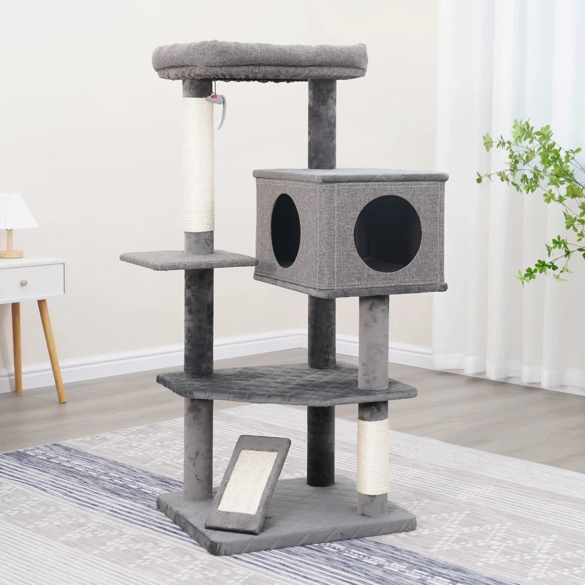 Catry 50” 5 Level Cat Tree with Condo