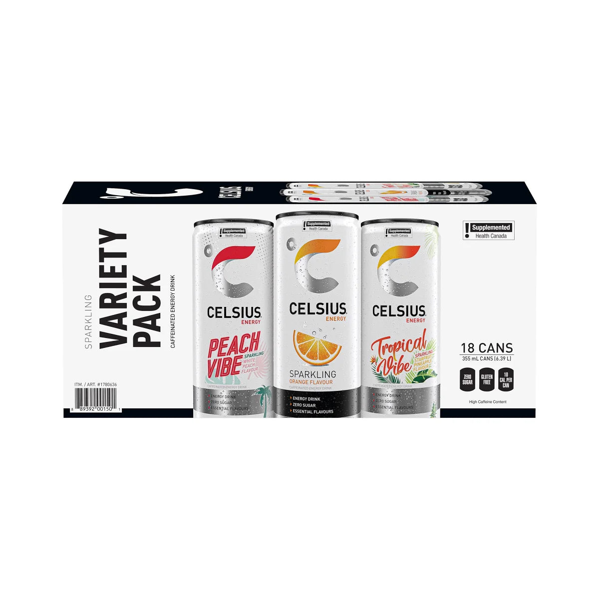 Celsius Variety Pack 18-pack 355 ML