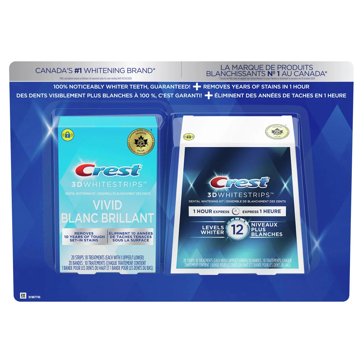 Crest 3D White Whitestrips Teeth Whitening Kit