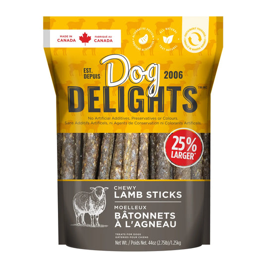 Dog Delights Chewy Lamb Sticks 1.25 kg (2.7 lb.)