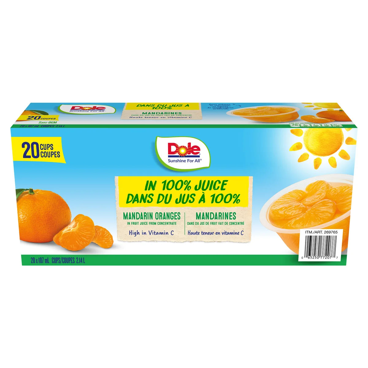 Dole Mandarin Oranges, 20 × 107 mL