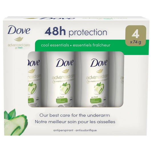 Dove Advanced Care Antiperspirant, 4 x 74g