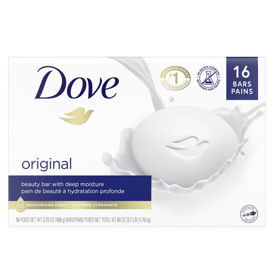 Dove Original Bar Soap, 16 x 106 g