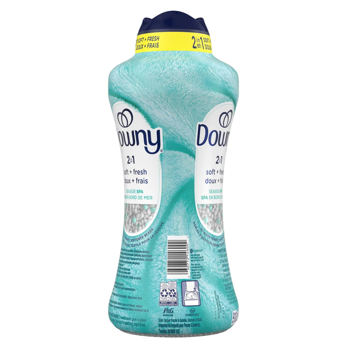 Downy 2-in-1 Soft + Fresh Fabric Softener Seaside Spa, 910 g