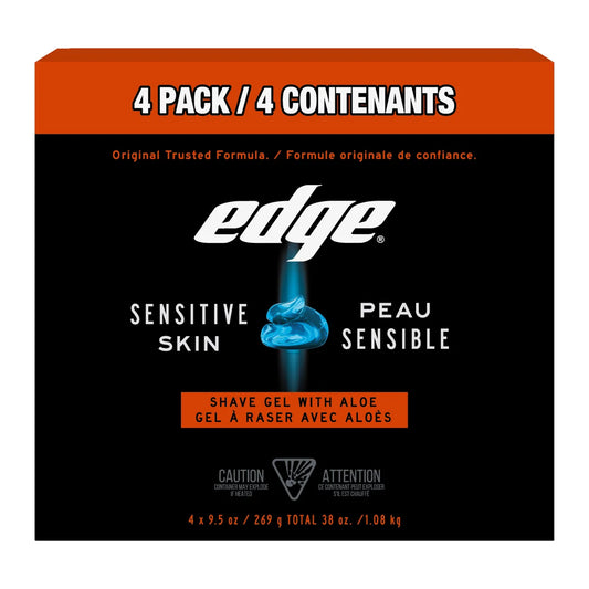 Edge Shave Gel, 4-pack