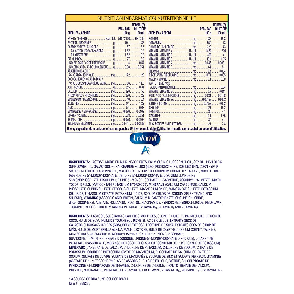 Enfamil A+ Infant Formula, 765 g, 2-pack