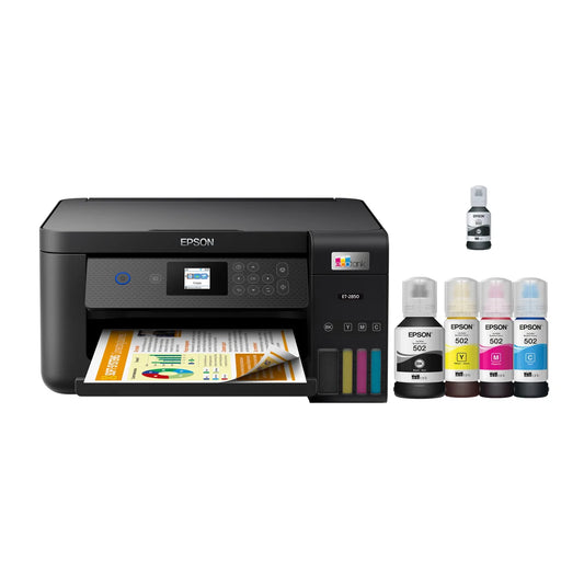 Epson EcoTank ET-2850 All-in-One Special Edition Printer with Bonus Black Ink Bottle