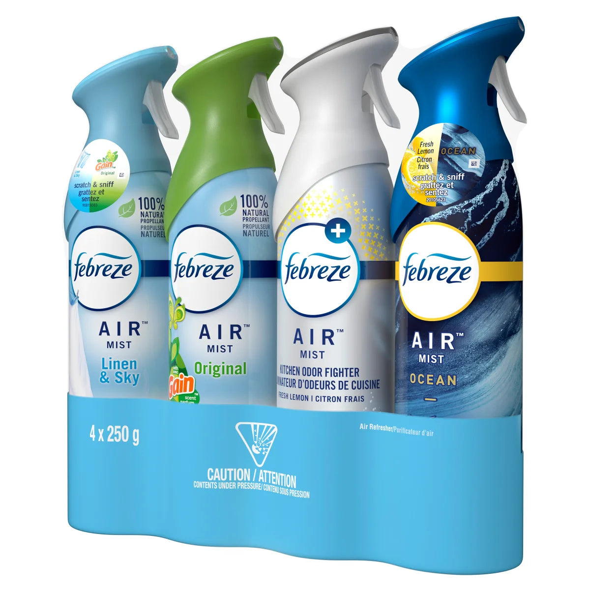 Febreze Air Refresher, Variety Pack, 4-count