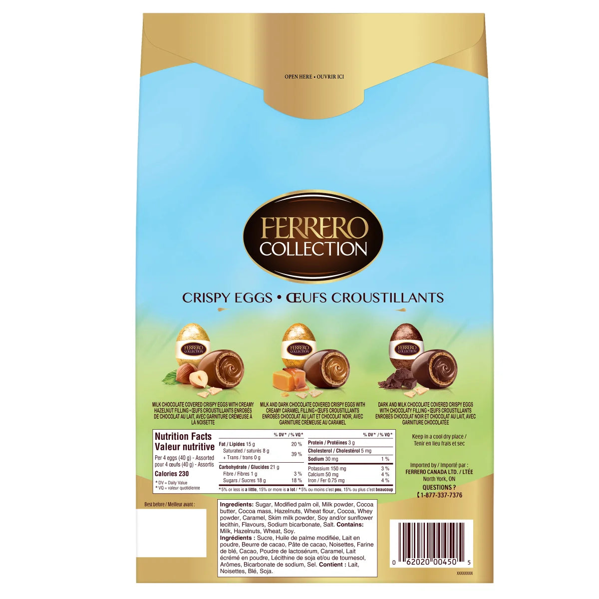 Ferrero Collection Chocolate Covered Wafer Eggs, 500 g