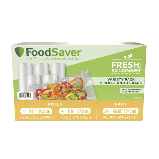 Foodsaver Roll and Bag Combo Pack