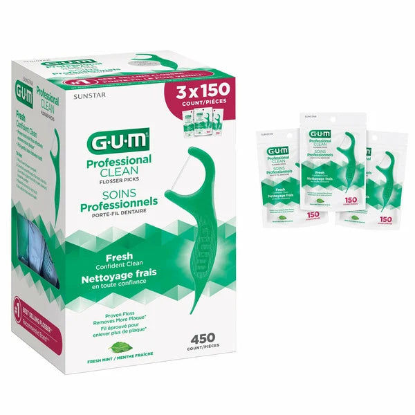 GUM Pro Clean Flossers Mint 450 ct