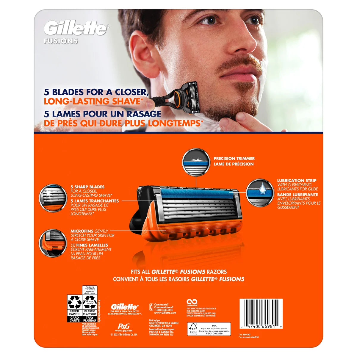 Gillette Fusion5 Razor Cartridge Refills, 18-count