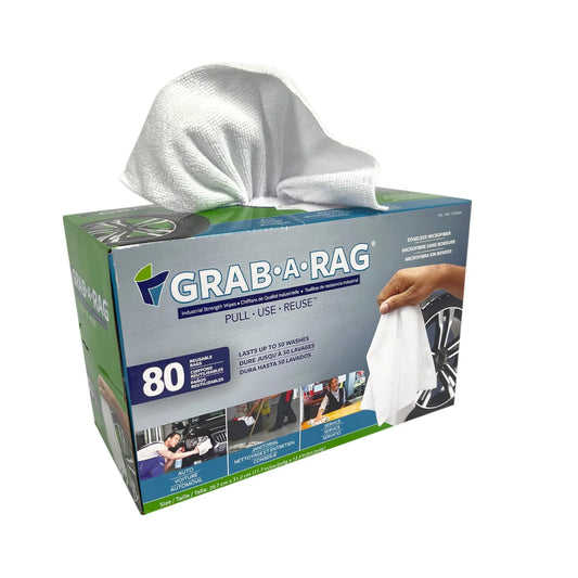 Grab-A-Rag Washable Microfibre Rags, 80-count