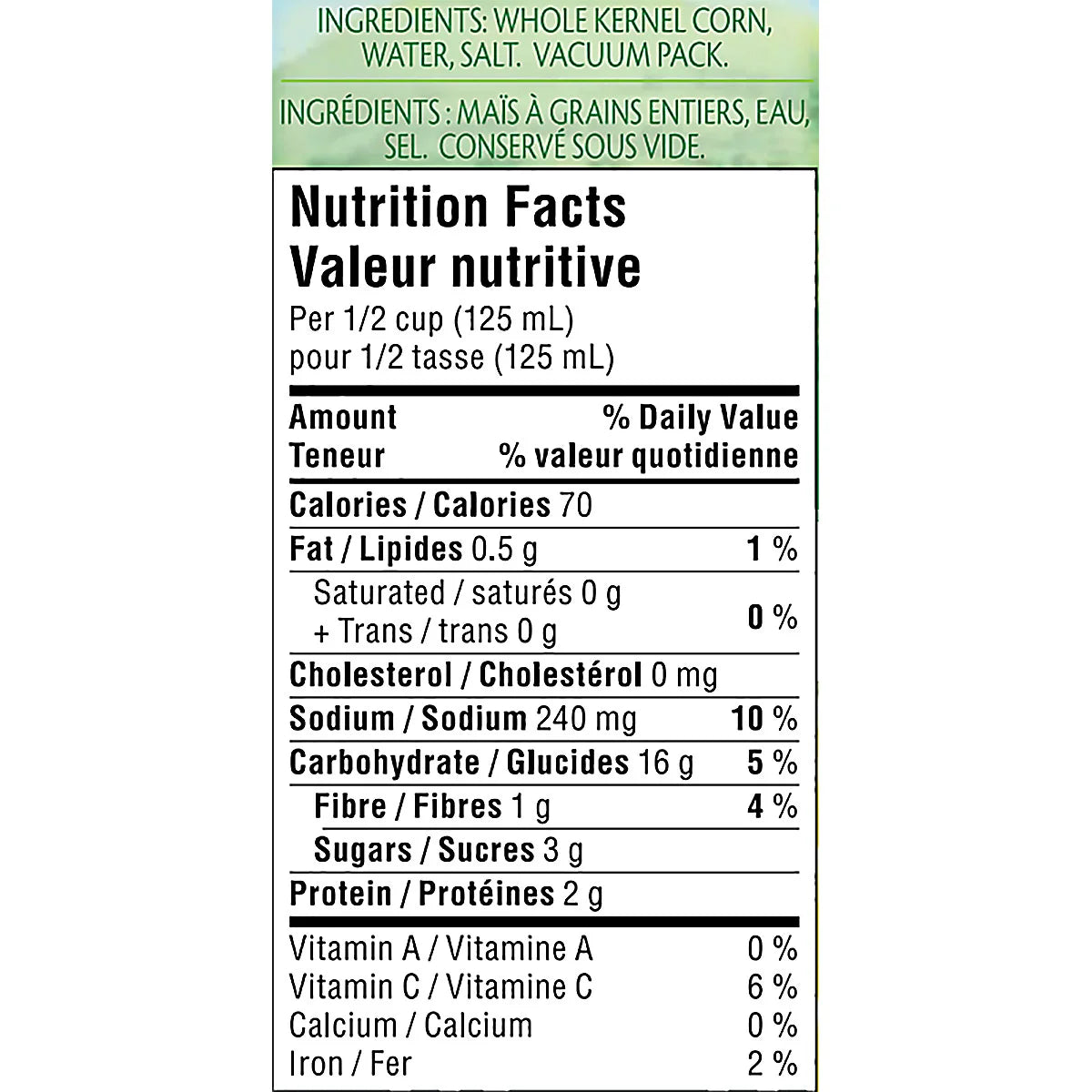 Green Giant Corn Niblets, 12 x 341 mL