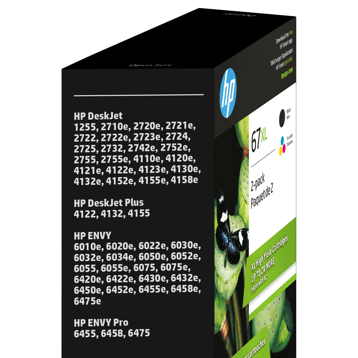 HP 67XL Black and Tri-colour High Yield Original Ink Cartridges (3YP31BN) Combo-pack