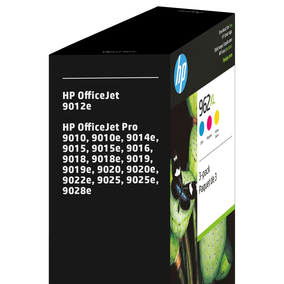 HP 962XL Cyan, Magenta and Yellow High Yield Original Ink Cartridges (3JB36BN) Combo-pack