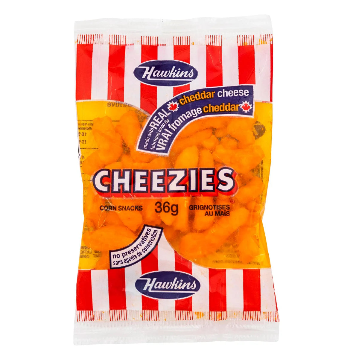 Hawkins, Cheezies Corn Snacks, 36 × 36 g (1.27 oz)