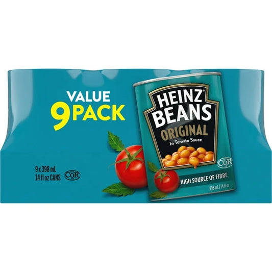 Heinz Original Beans in Tomato Sauce, 9x398 ml