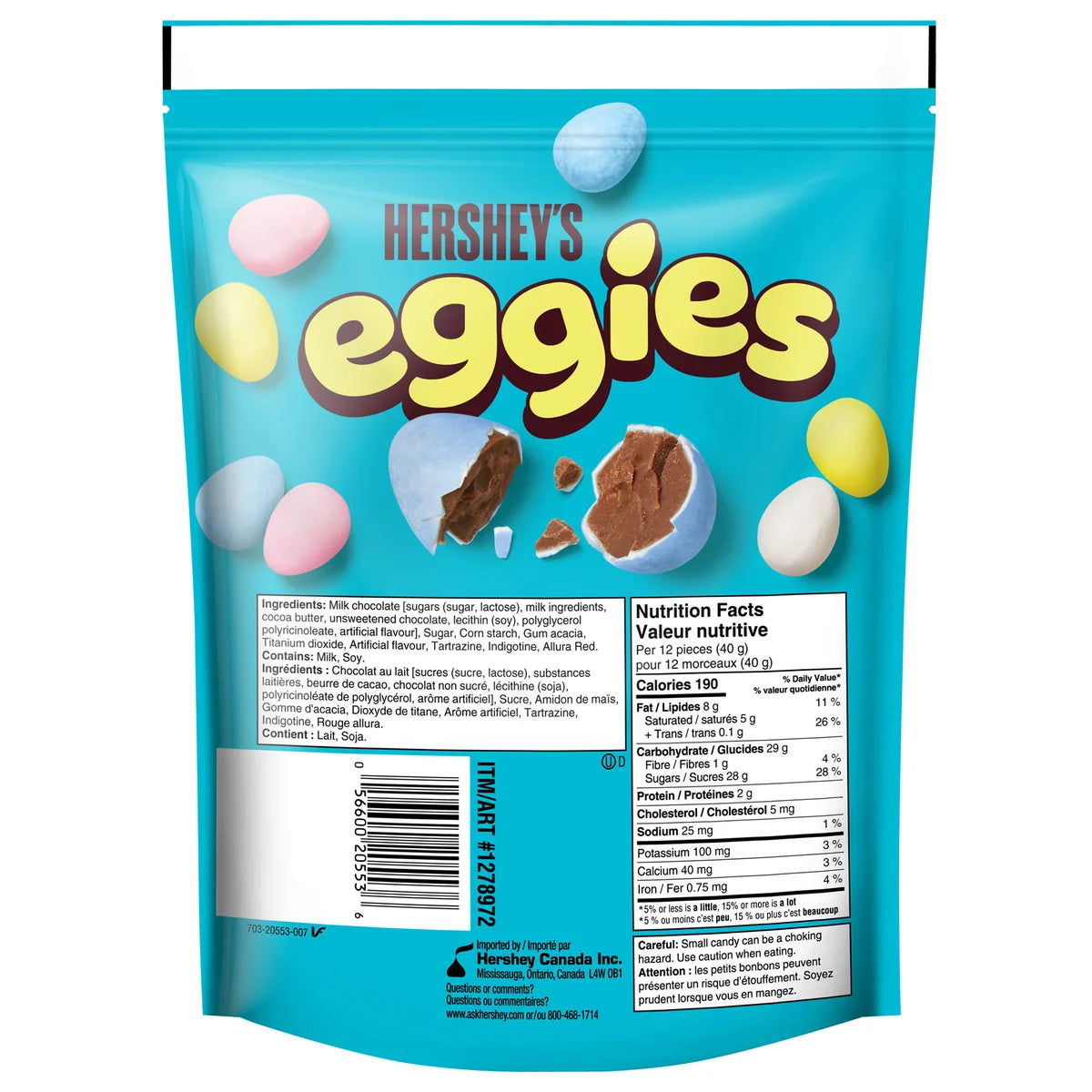 Hershey's Eggies - Milk Chocolate Candy Coated Easter Eggs, 1.1 kg