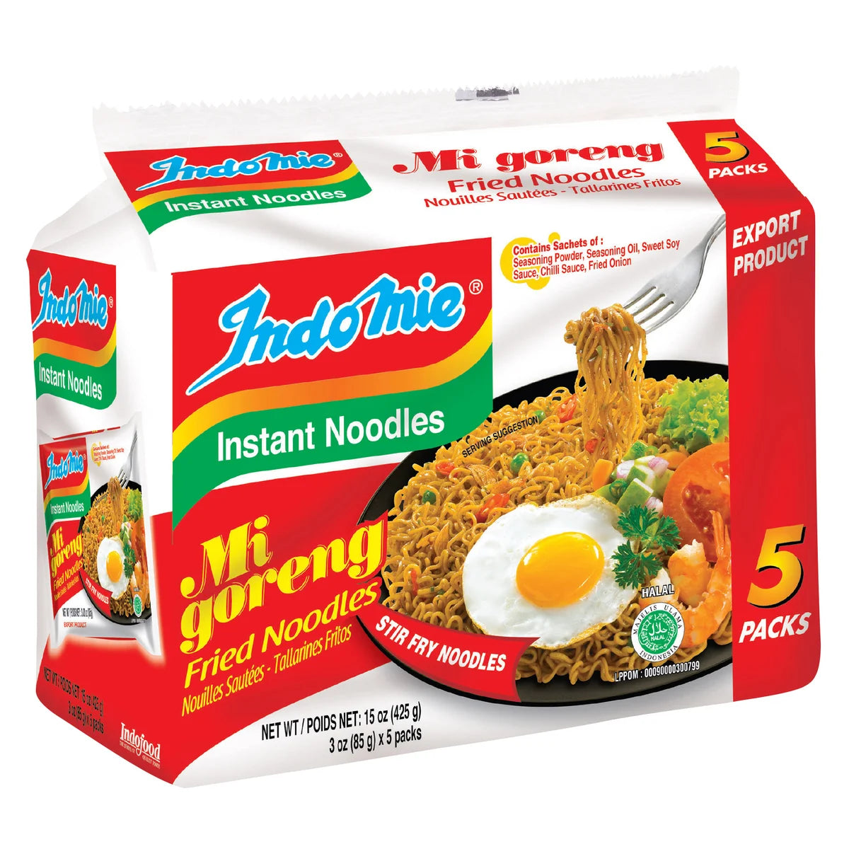 Indomie Mi Goreng Instant Fried Noodles, 3 oz, 40-count 85g