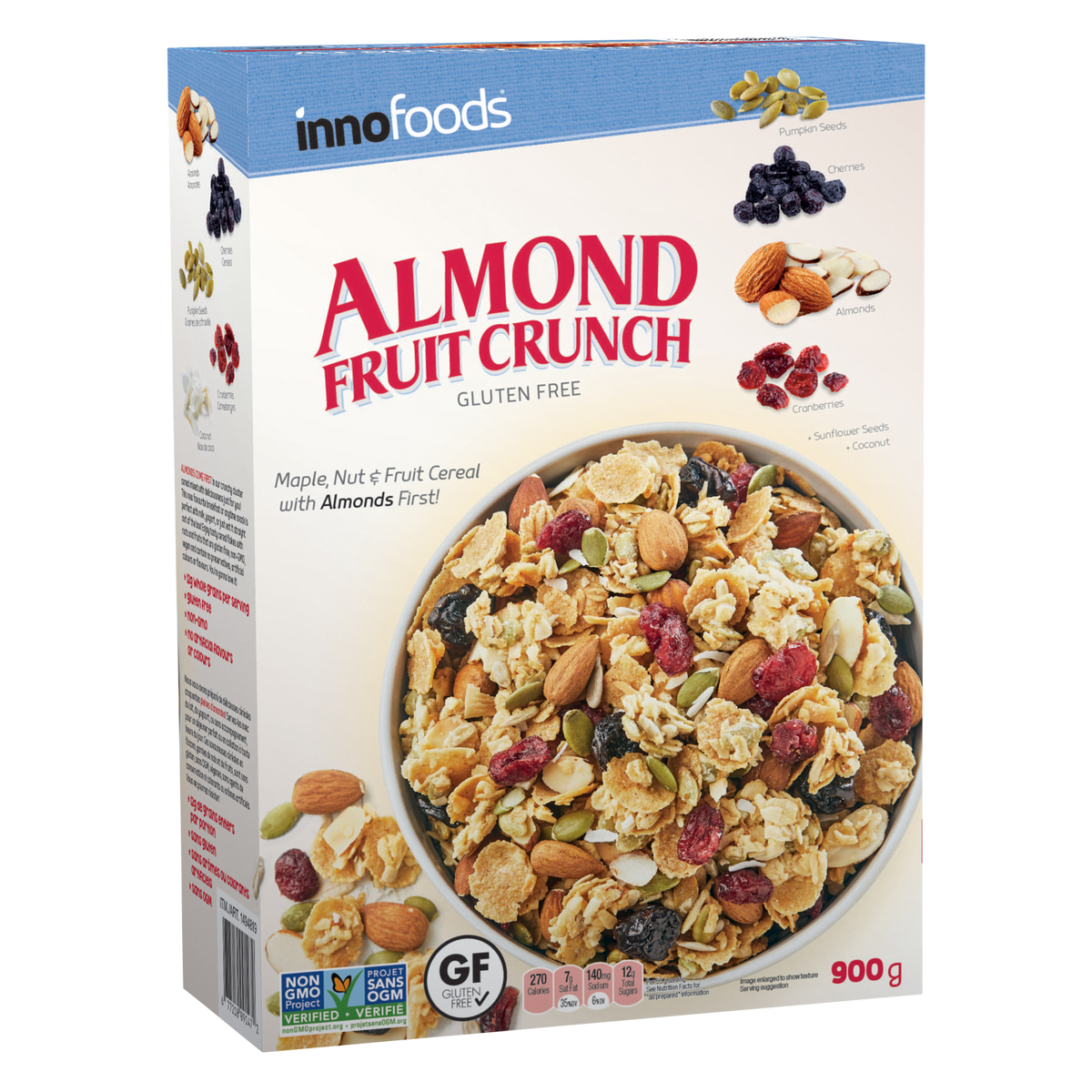 Inno Foods Almond Fruit Crunch Cereal 900 g