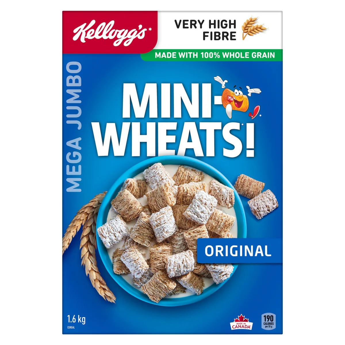 Kellogg’s Mini-Wheats Original Jumbo Pack, 1.6 kg