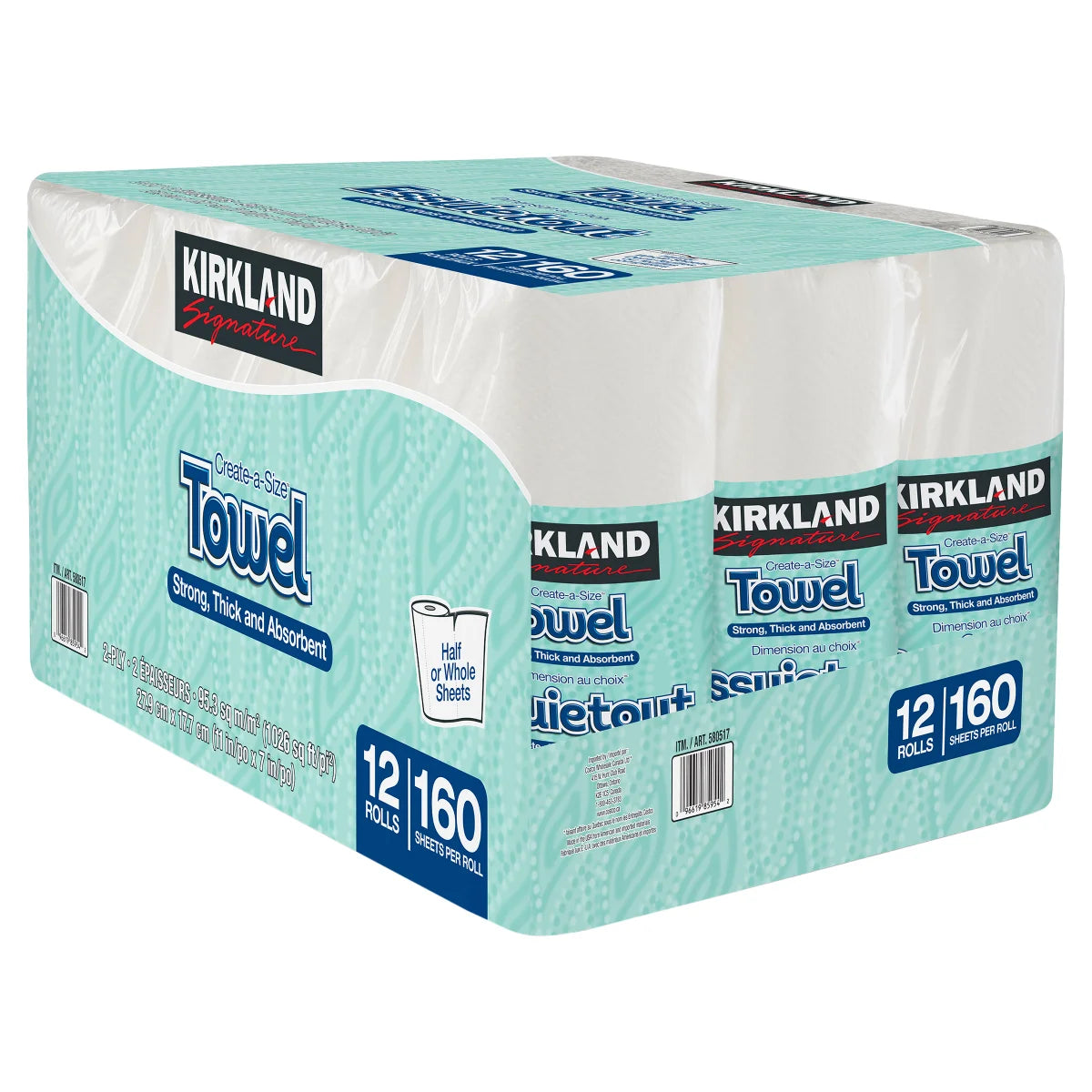 Kirkland Signature 2-ply Paper Towels, 12-pack